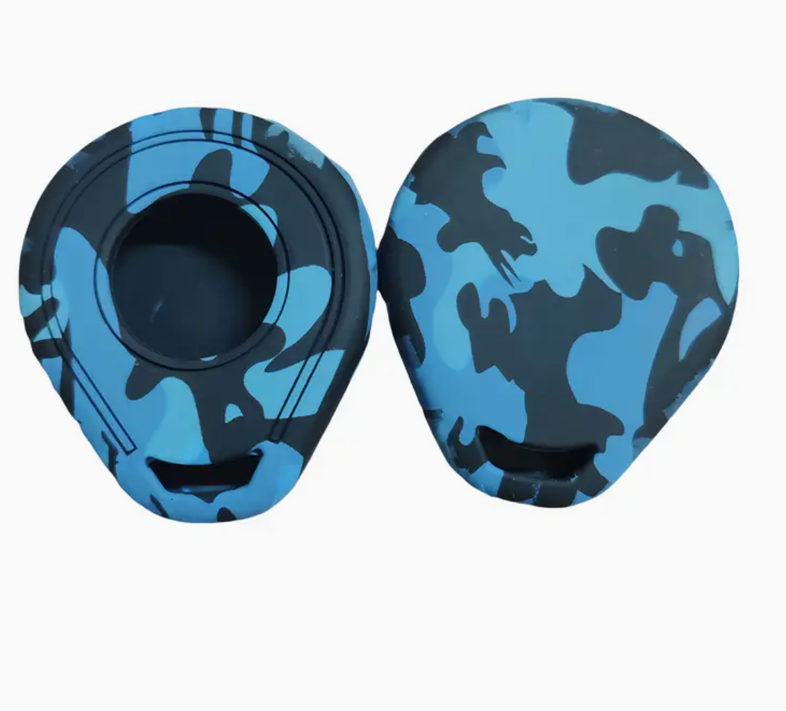 Funda Protectora Silicon FOB Llave Camuflaje Blue