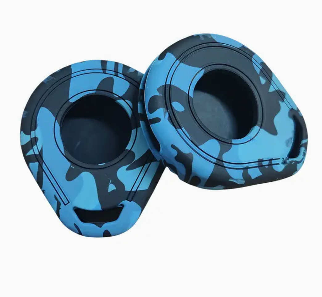 Funda Protectora Silicon FOB Llave Camuflaje Blue