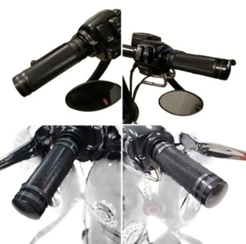 Empuñaduras Puños Sportster Dyna Softail 1 Pulgada Black