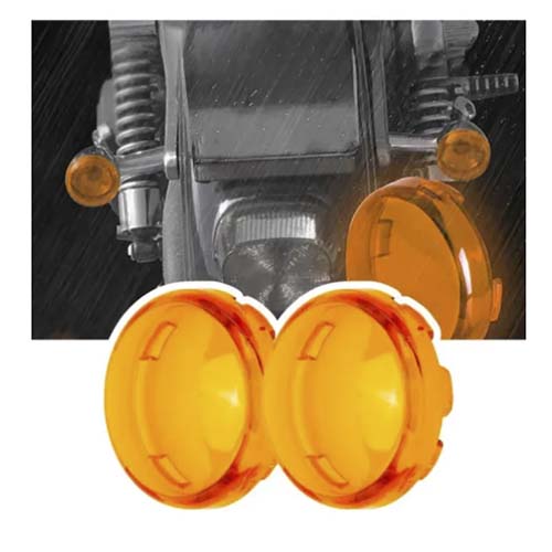 Micas naranjas para Direccional Luces Harley Davidson Sporster