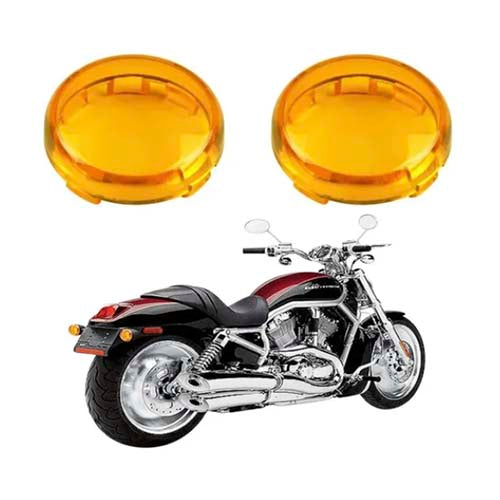 Micas naranjas para Direccional Luces Harley Davidson Sporster