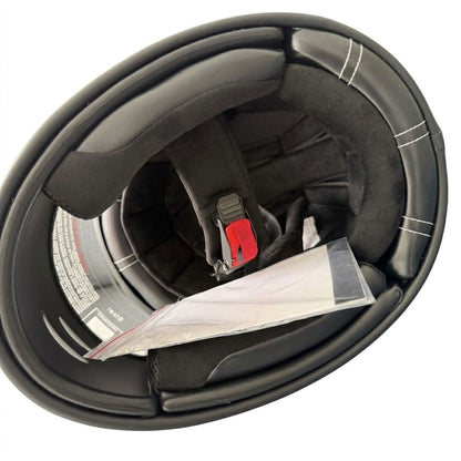 Casco Moto Integral Torc Full Face Retro Dot Gris Poli Meta