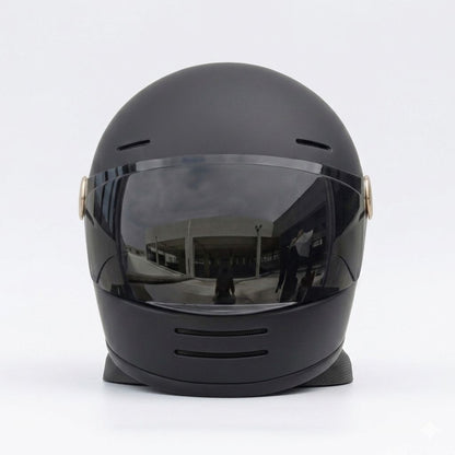 Casco Moto Integral Torc Full Face Retro Dot Black mate