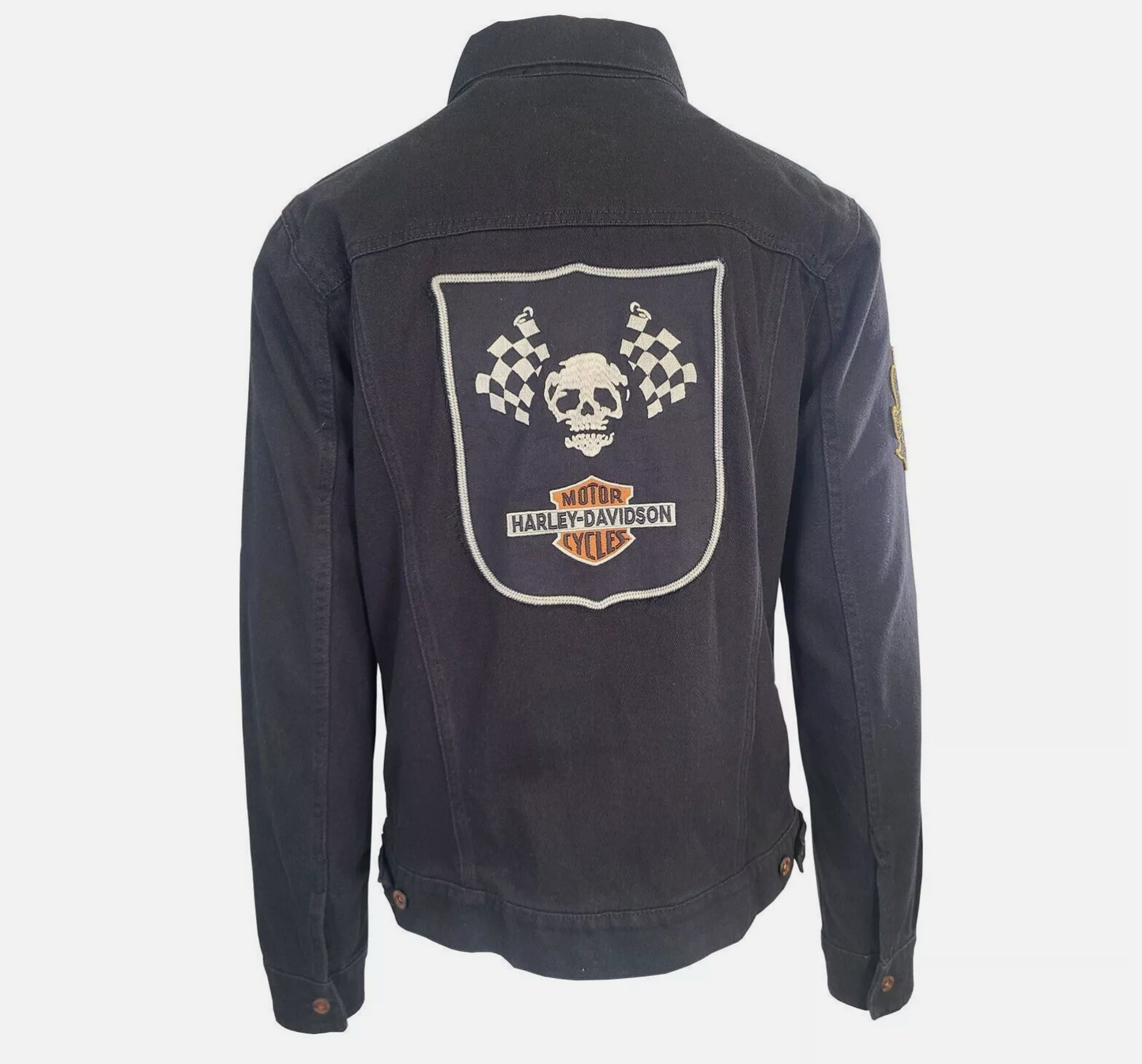 Chamarra De Mezclilla Harley Davidson Black