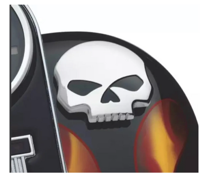 Tapón de gasolina Skull Silver