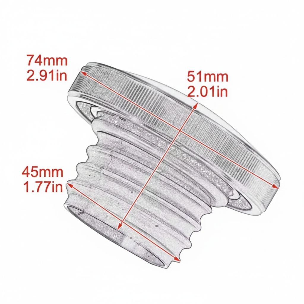 Tapón de gasolina chrome