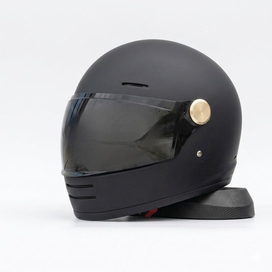 Casco Moto Integral Torc Full Face Retro Dot Black mate