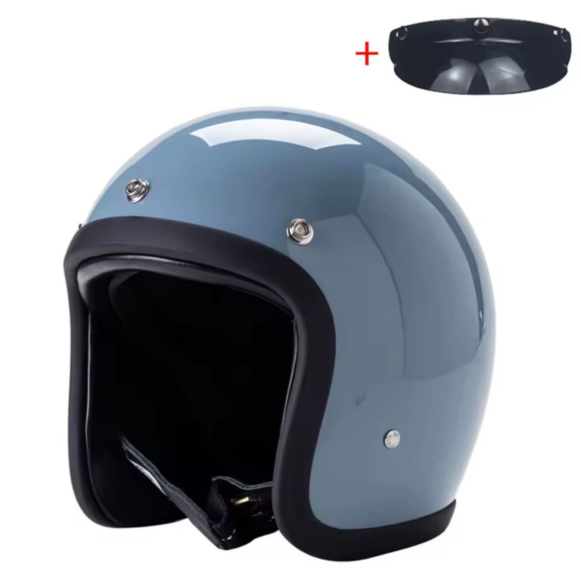 Casco moto Cement gray