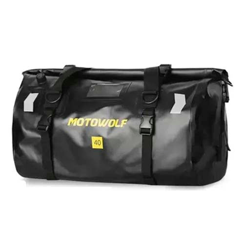 Mochila Maleta Impermeable Para Motocicleta 66 Lts Blac