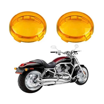 Micas naranjas para Direccional Luces Harley Davidson Sporster